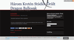 Desktop Screenshot of haromkretenstudio.blog.hu