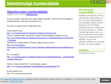 Tablet Screenshot of nemetorszagi-munkavallalas.blog.hu