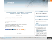 Tablet Screenshot of palyazat.blog.hu