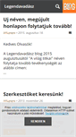 Mobile Screenshot of legendavadasz.blog.hu