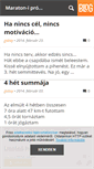 Mobile Screenshot of marathon-proba.blog.hu