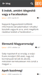 Mobile Screenshot of bplusz.blog.hu