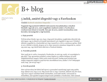 Tablet Screenshot of bplusz.blog.hu