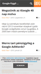 Mobile Screenshot of google-fuggo.blog.hu