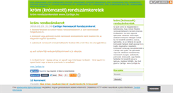 Desktop Screenshot of kromrendszamkeret.blog.hu