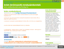 Tablet Screenshot of kromrendszamkeret.blog.hu