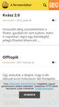 Mobile Screenshot of fermentator.blog.hu