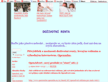 Tablet Screenshot of dozivotni-renta.blog.cz