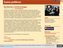 Tablet Screenshot of homopoliticus.blog.hu