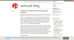 Desktop Screenshot of network.blog.hu