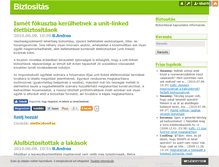 Tablet Screenshot of biztosito.blog.hu