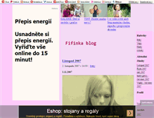 Tablet Screenshot of kiss-fifinka.blog.cz