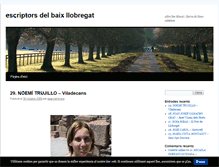 Tablet Screenshot of escriptorsdelbaixllobregat.blog.cat