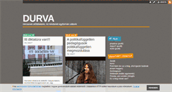 Desktop Screenshot of durva.blog.hu