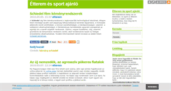 Desktop Screenshot of etterem-sport.blog.hu
