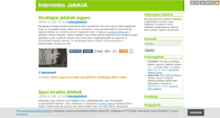 Desktop Screenshot of ingyenesjatekok.blog.hu