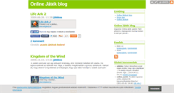 Desktop Screenshot of onlinejatek.blog.hu