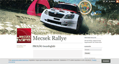 Desktop Screenshot of mecsekrallye.blog.hu