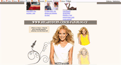 Desktop Screenshot of hilaryduff-czech-fan.blog.cz