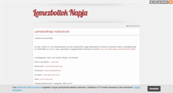 Desktop Screenshot of lemezboltnap.blog.hu