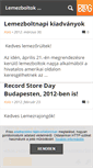 Mobile Screenshot of lemezboltnap.blog.hu