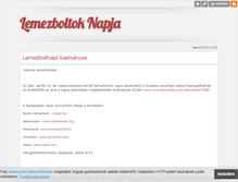 Tablet Screenshot of lemezboltnap.blog.hu
