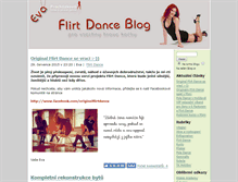 Tablet Screenshot of flirtdance.blog.cz