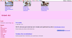 Desktop Screenshot of krasne-veci.blog.cz