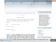 Tablet Screenshot of masterclock.blog.hu