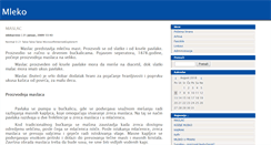 Desktop Screenshot of mlekarstvo.blog.rs