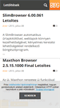Mobile Screenshot of letoltesek.blog.hu