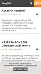Mobile Screenshot of blogollo.blog.hu