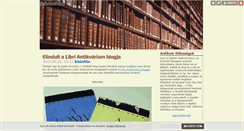 Desktop Screenshot of bibliofilia.blog.hu