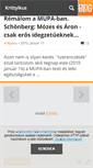 Mobile Screenshot of krittyikus.blog.hu