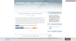Desktop Screenshot of kollektivtudat.blog.hu