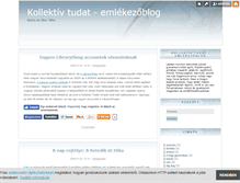 Tablet Screenshot of kollektivtudat.blog.hu