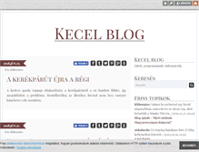 Tablet Screenshot of kecel.blog.hu