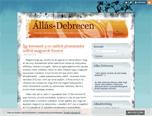 Tablet Screenshot of allas-debrecen.blog.hu