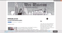 Desktop Screenshot of mosmaiorum.blog.hu