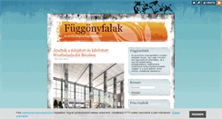 Desktop Screenshot of fuggonyfal.blog.hu