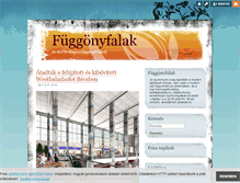 Tablet Screenshot of fuggonyfal.blog.hu