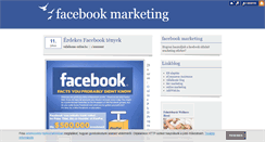 Desktop Screenshot of facebook-marketing.blog.hu
