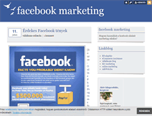 Tablet Screenshot of facebook-marketing.blog.hu