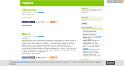 Desktop Screenshot of csajoss.blog.hu