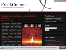 Tablet Screenshot of freakcinema.blog.hu
