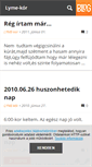 Mobile Screenshot of lyme.blog.hu