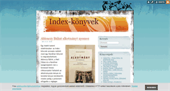 Desktop Screenshot of indexkonyv.blog.hu