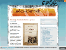 Tablet Screenshot of indexkonyv.blog.hu