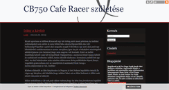 Desktop Screenshot of cb750cafe.blog.hu