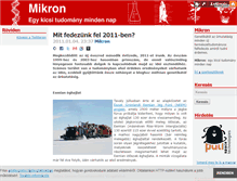 Tablet Screenshot of mikron.blog.hu